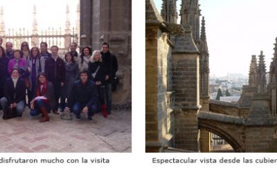 Los colegiados visitan las cubiertas de la Catedral de Sevilla