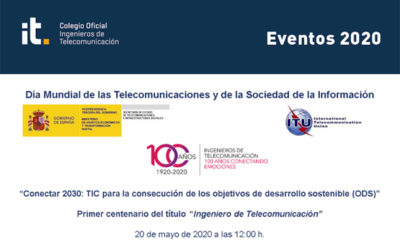Un evento virtual para celebrar el Día Mundial de las Telecomunicaciones y SI y el título de Ingeniero de Telecomunicación