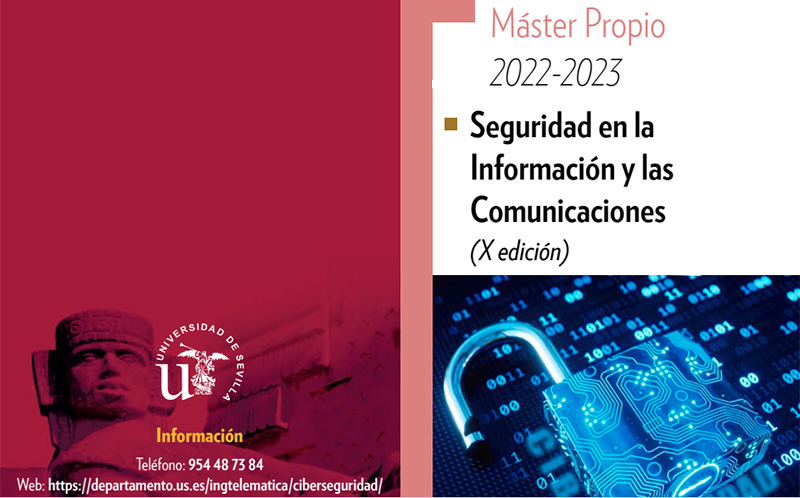 Abierto el plazo de preinscripción de la X edición del Máster de Ciberseguridad de la Universidad de Sevilla